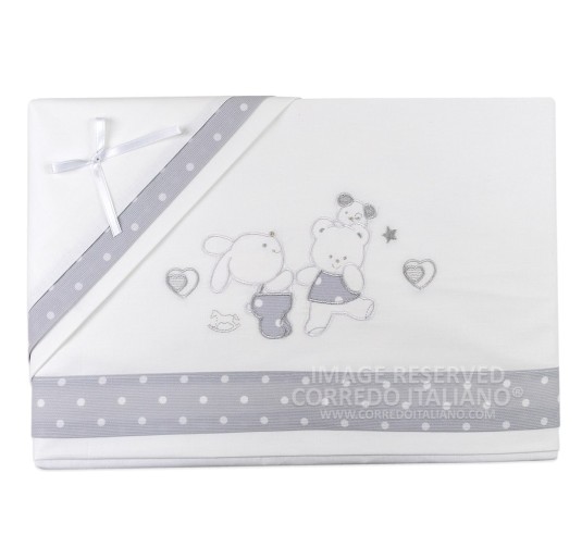 Cot bed sheet set art. 739GR