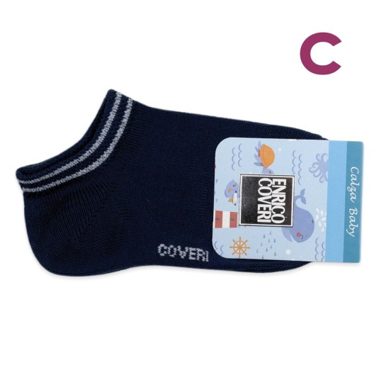 Calzini baby corti in cotone Enrico Coveri art. EC2020 2