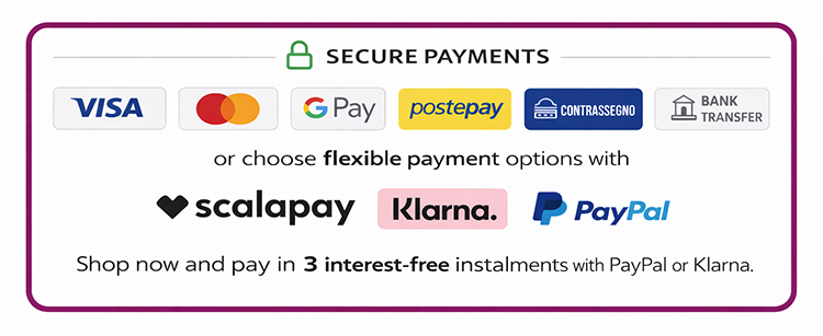 Payment methods accepted on Corredoitaliano.com